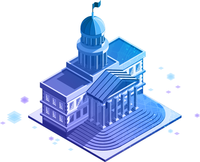 State and local government illustration