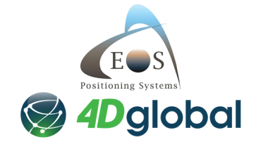 Eos Positioning Systems and 4D Global logo