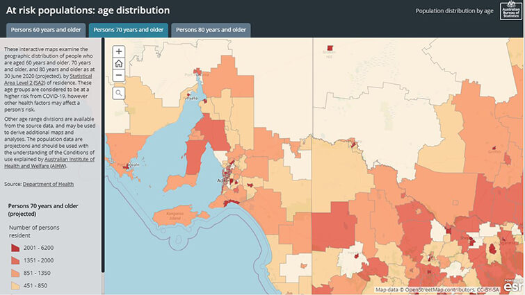 ABS age distribution map