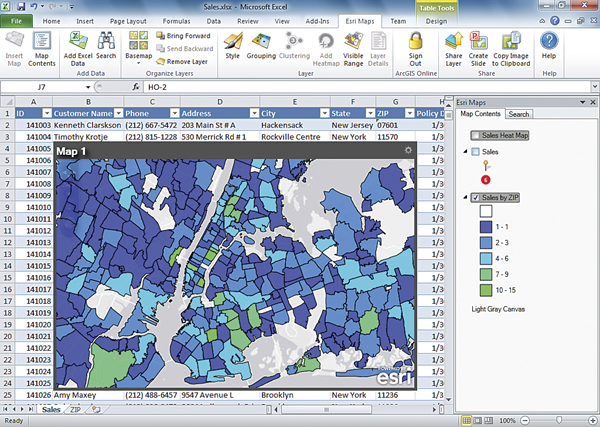 Interoperability between ArcGIS and Microsoft Excel