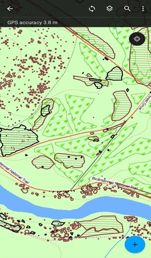 Mobile view of ACT Parks treated weeds map