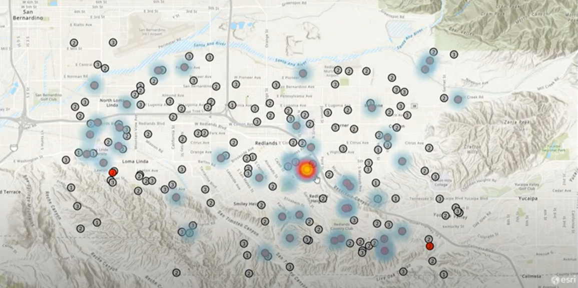 Community tracing hotspot analysis