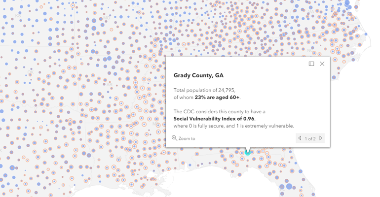 Social vulnerability and age