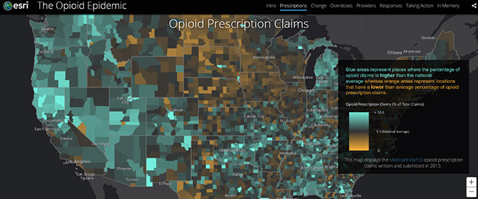 Combatting drug related deaths with GIS 