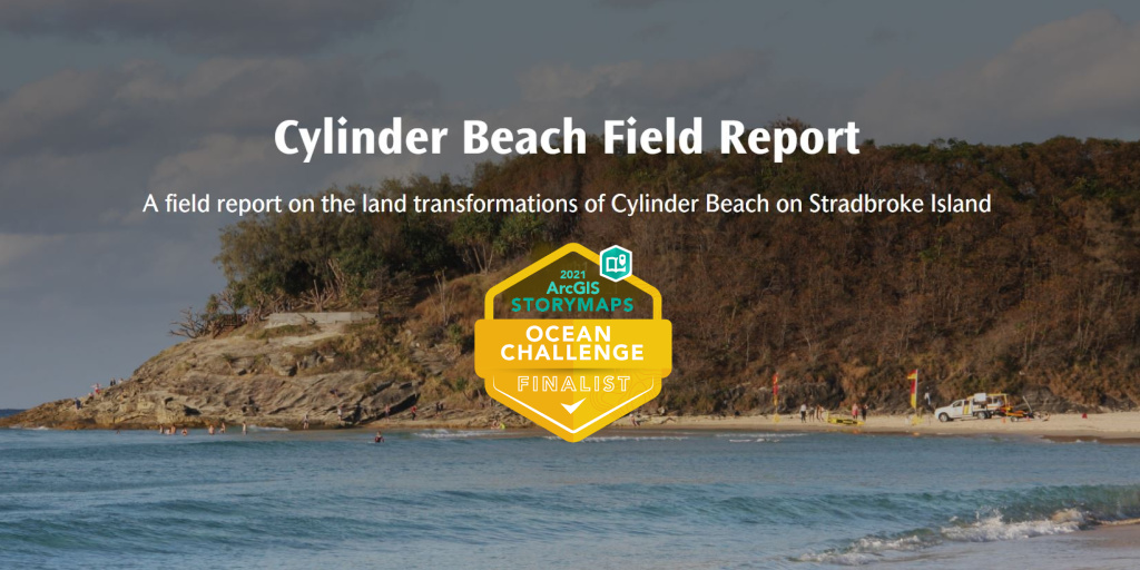 StoryMap cover Cylinder Beach field report