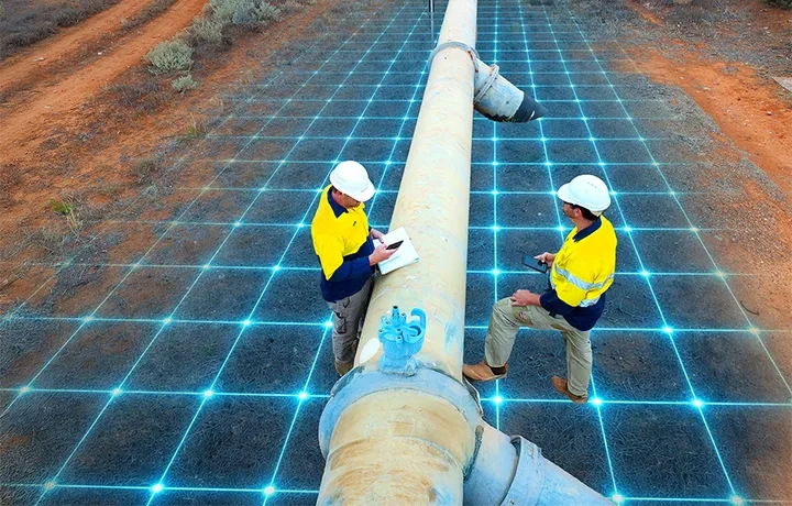 Pipeline workers applying spatial intelligence