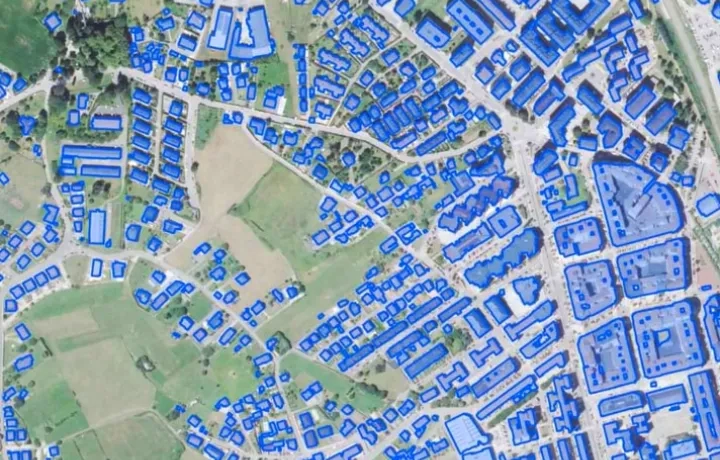 Aerial map of suburb