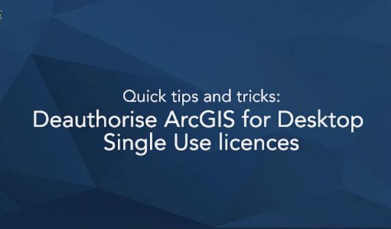 Deauthorise ArcGIS Desktop Single Use licences