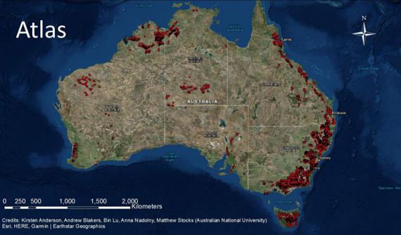 Modelling Australia’s renewable energy future with GIS card