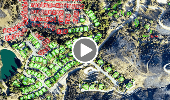 Damage assessment using deep learning in ArcGIS card