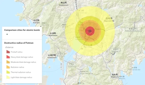 The use of the atomic bomb card image