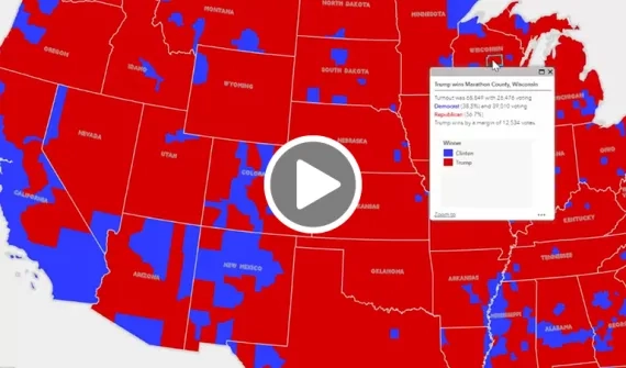 US election map