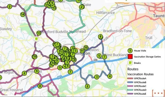 NHS vaccination route