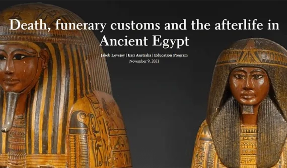 Egyptian funeary practices card image