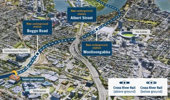 Cross Rive Rail map