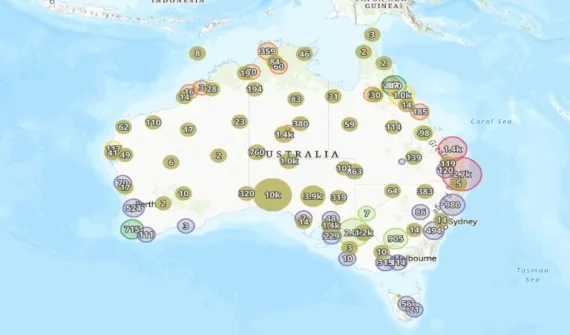 Map of Australia