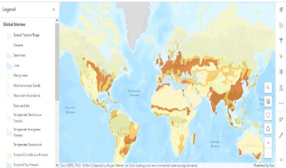 Investigation biodiversity map