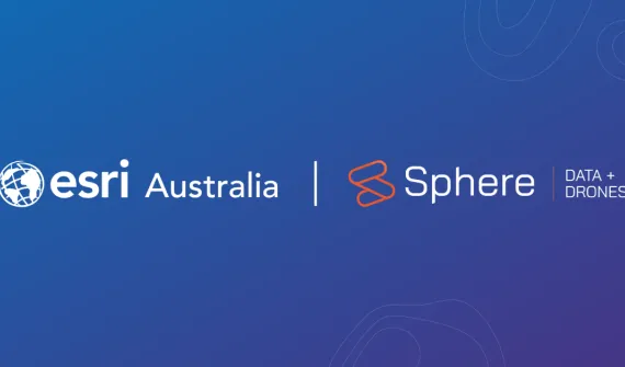 Esri Australia and Sphere Drones logo