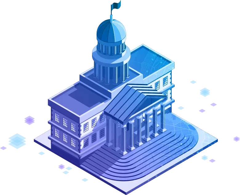 State and local government illustration