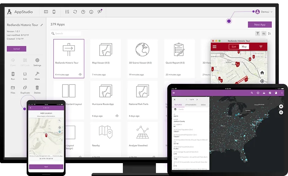 AppStudio for ArcGIS illustration
