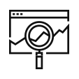 Analyse data to understand trends icon