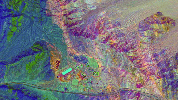 Lithological colour composite image