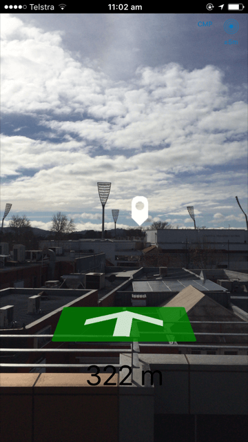 Trek2There – the Augmented Reality compass