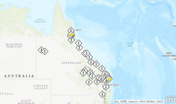 Current bushfires in Queensland