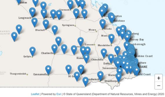 Queensland Health Fever Clinic Esri map